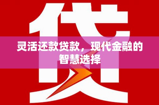 潍坊灵活还款贷款，现代金融的智慧选择