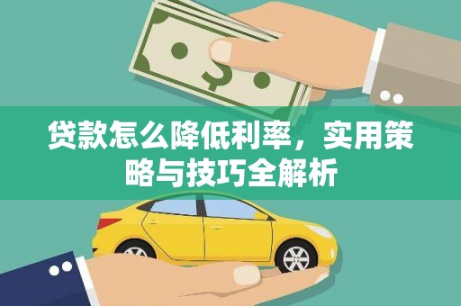 金阳贷款怎么降低利率，实用策略与技巧全解析