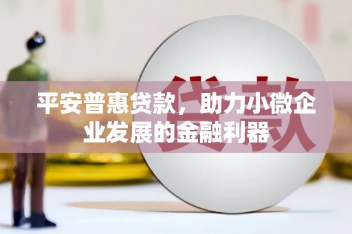 芗城平安普惠贷款，助力小微企业发展的金融利器