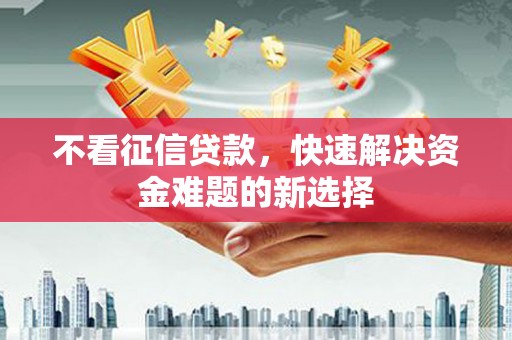 小金不看征信贷款，快速解决资金难题的新选择