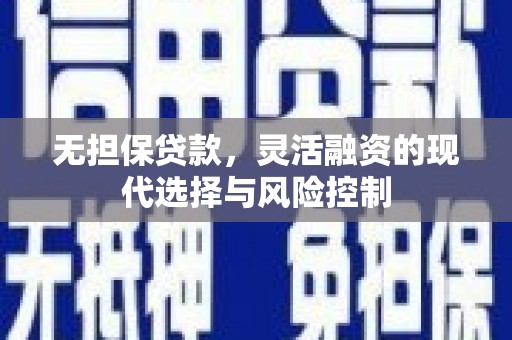 镜湖无担保贷款，灵活融资的现代选择与风险控制
