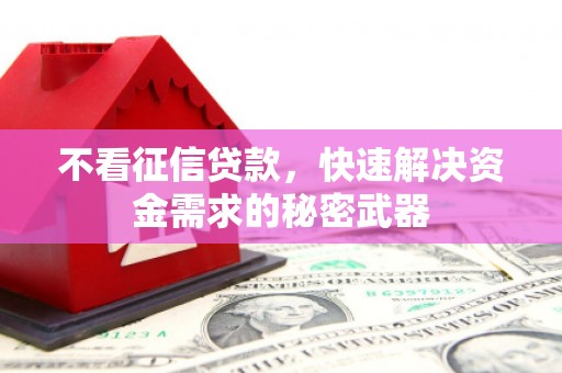 义竹不看征信贷款，快速解决资金需求的秘密武器