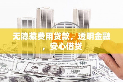 南郊无隐藏费用贷款，透明金融，安心借贷