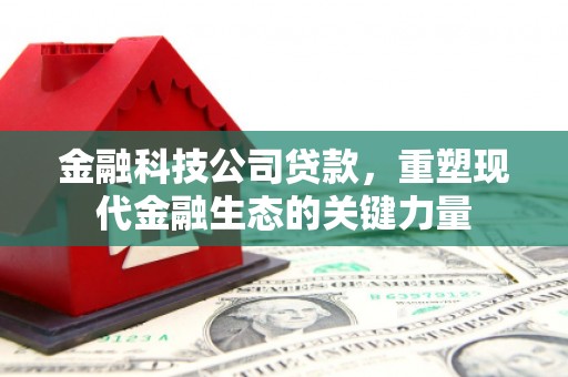 乌苏金融科技公司贷款，重塑现代金融生态的关键力量