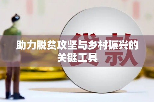 洮南助力脱贫攻坚与乡村振兴的关键工具